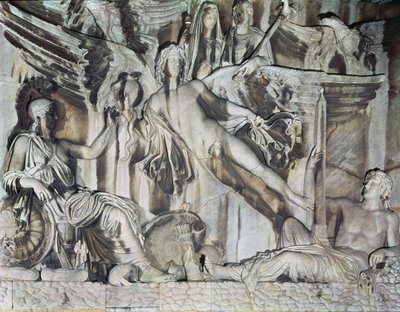 Relief of the Apotheosis of Emperor Antoninus Pius and his Wife, Faustina, 161 AD by Roman